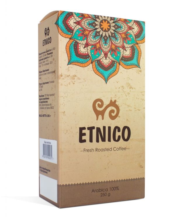 Кава Etnico Арабіка зернова