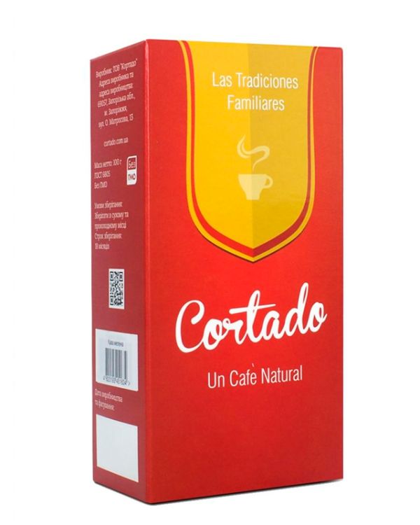 Кава Cortado Арабіка + Робуста зерновий
