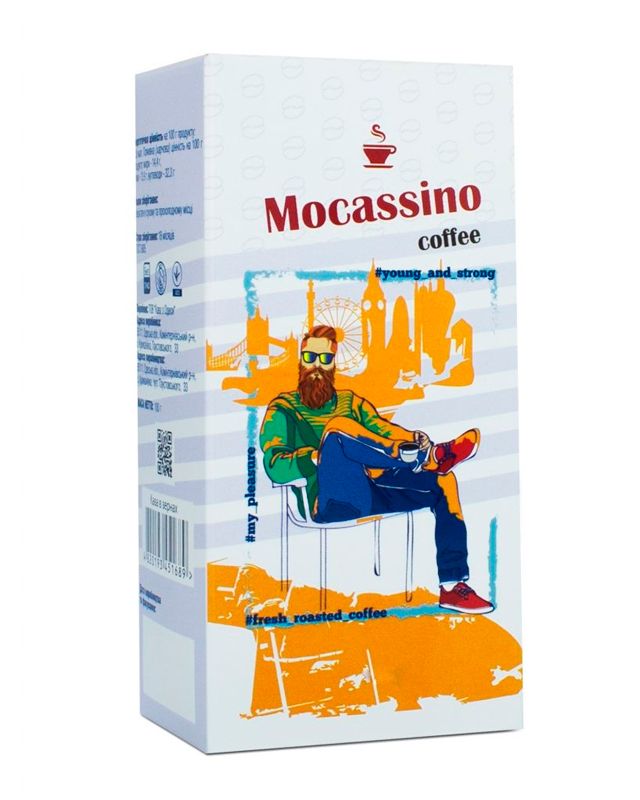 Кава Mocassino Арабіка + Робуста зернова