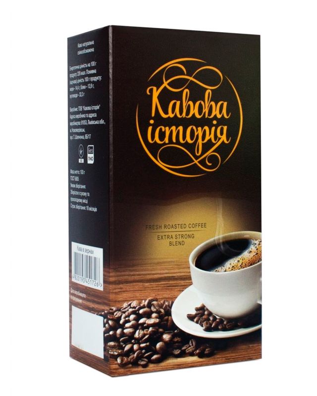 Кава Кавова історiя Арабіки + Робусти мелена