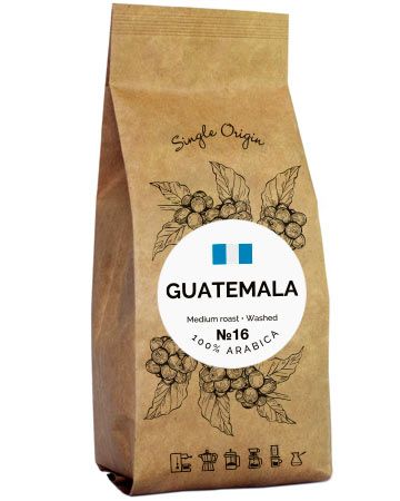 Кава Guatemala Арабіка зернова/мелена