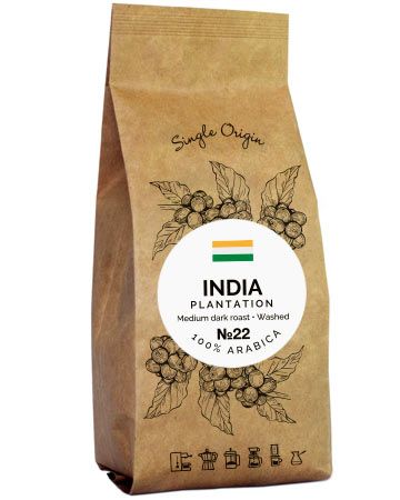 Кава India Plantation Арабіка зернова/мелена